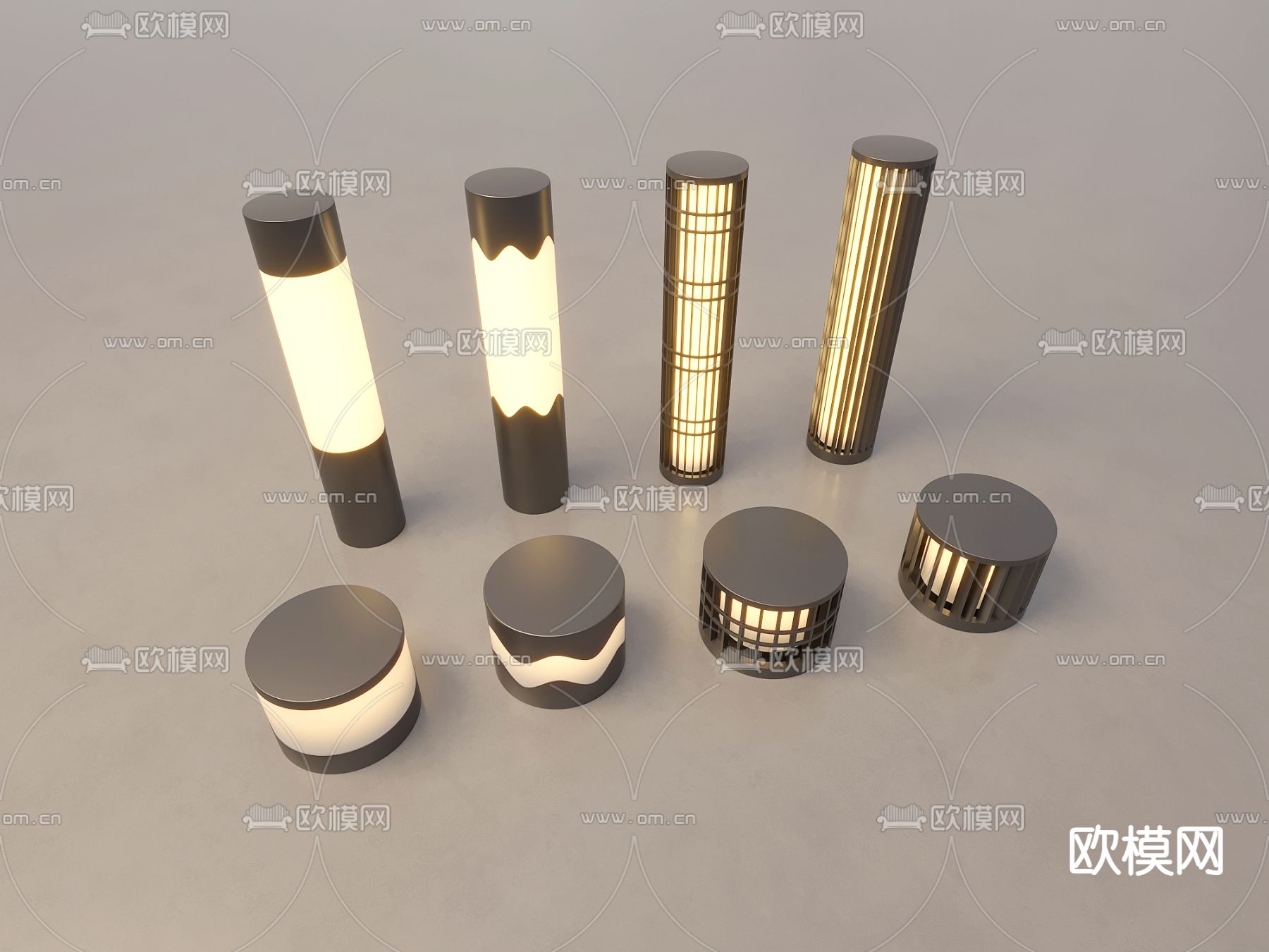 户外灯 景观灯 草坪灯 庭院灯3d模型下载