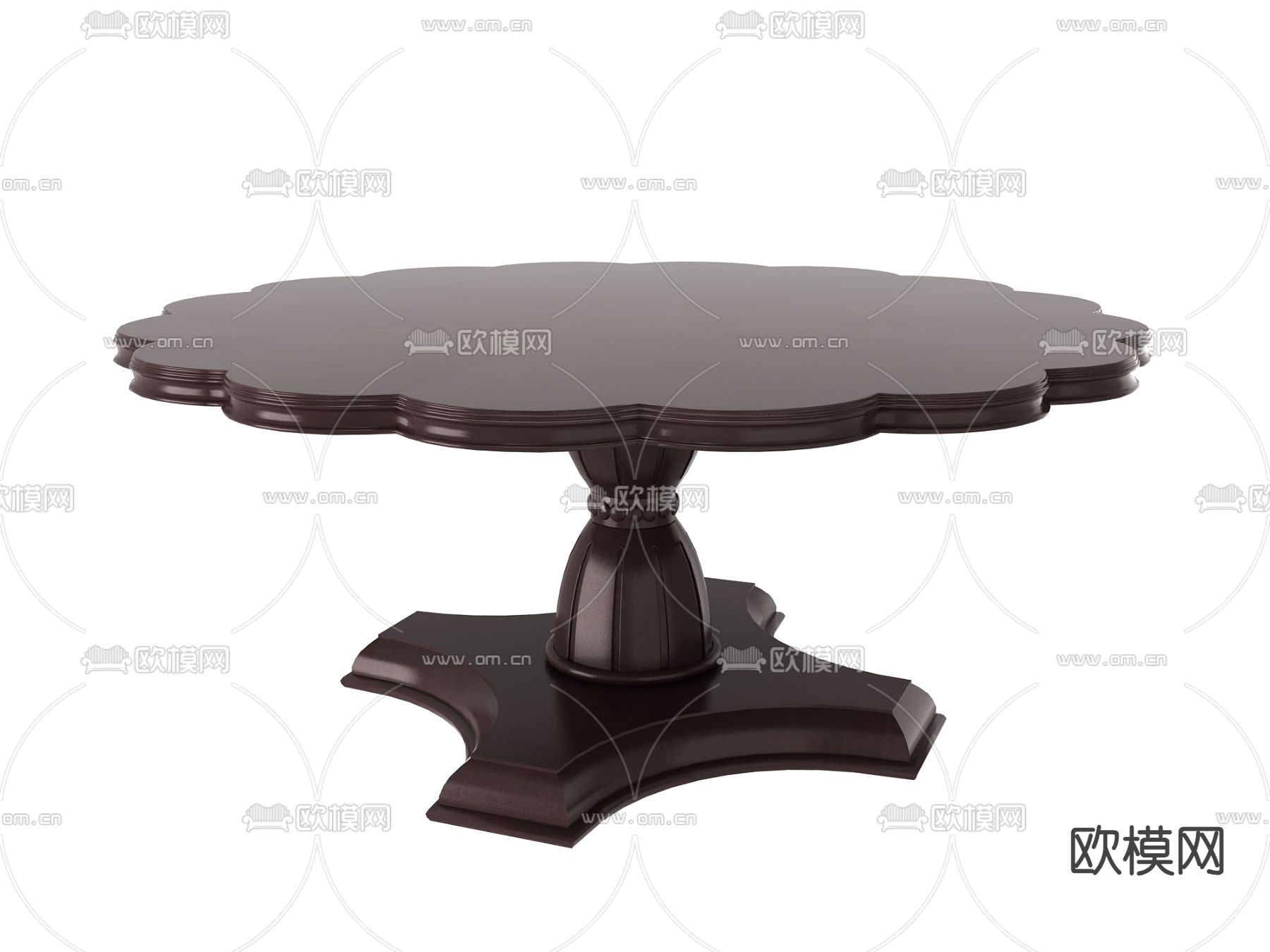 欧式餐桌 餐台3d模型下载