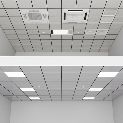  矿棉板吊顶 集成吊顶su模型 