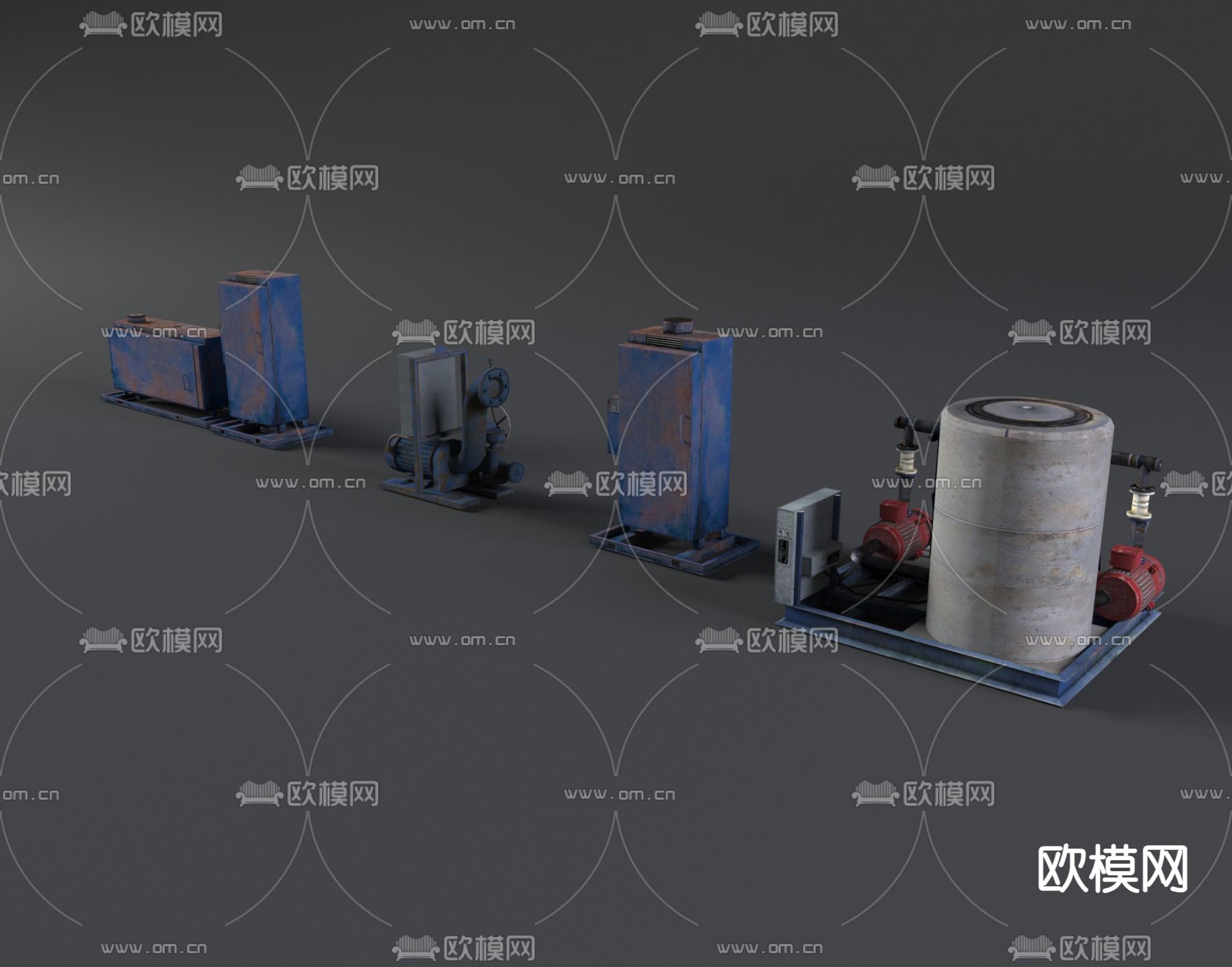 工业设备 气焊机 砂浆机3d模型下载