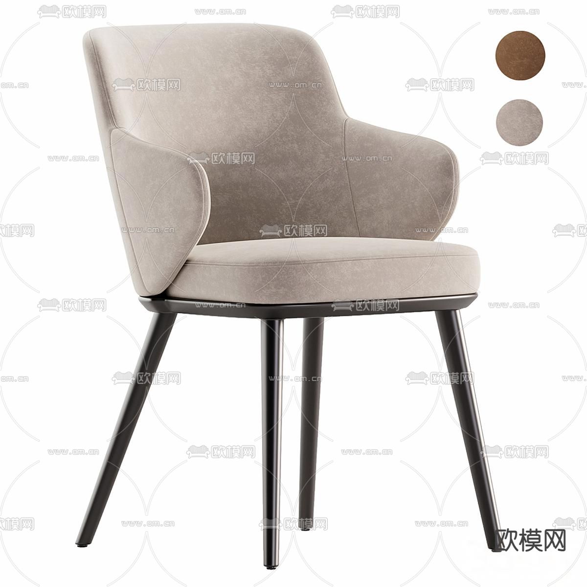 Calligaris 现代椅子 餐椅3d模型下载