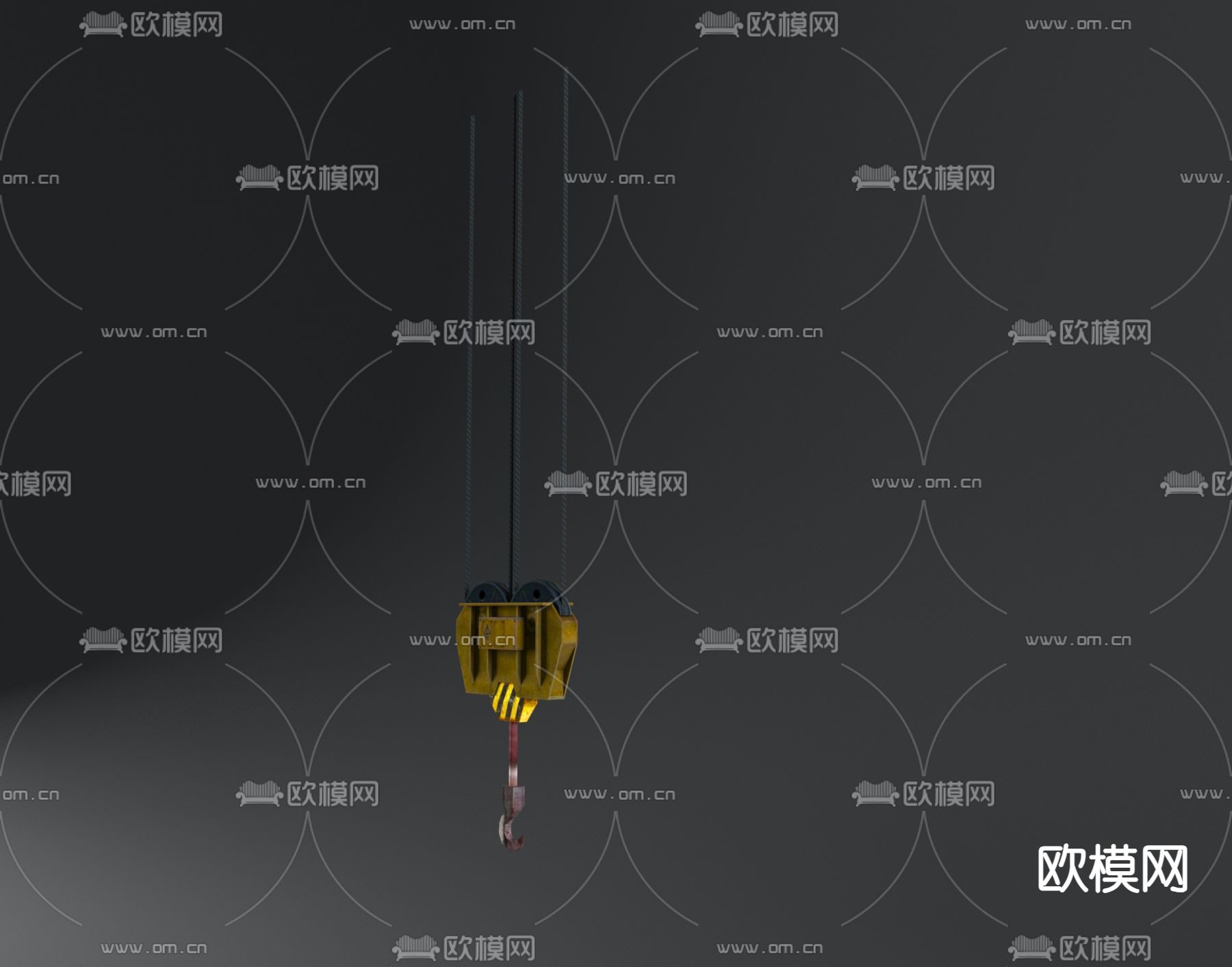 工业设备 吊塔 塔吊 吊钩3d模型下载