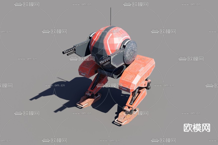 游戏机甲 机器人3d模型下载(渲染图3)