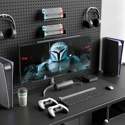  电脑一体机 游戏机su模型 