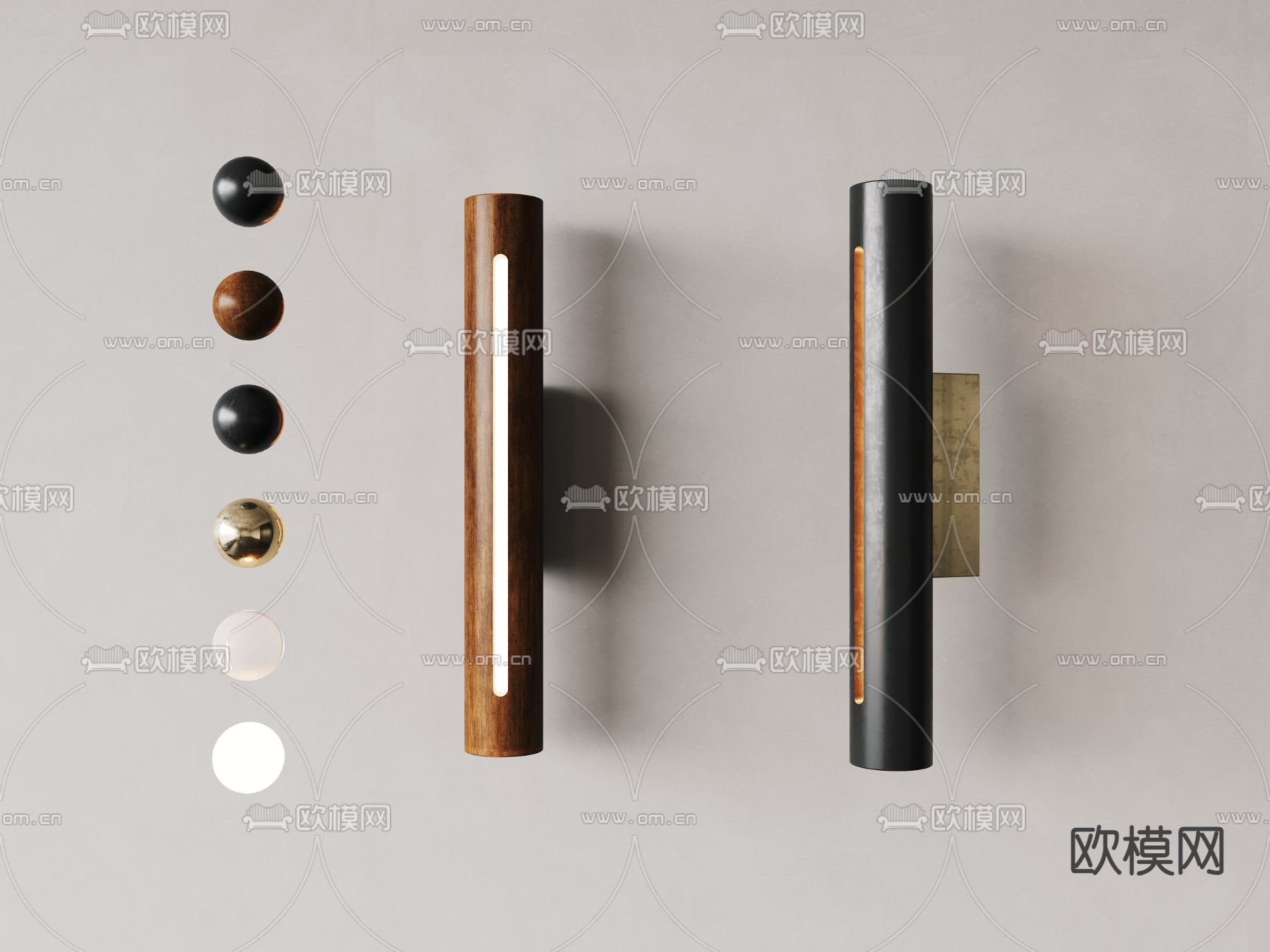 侘寂壁灯3d模型下载