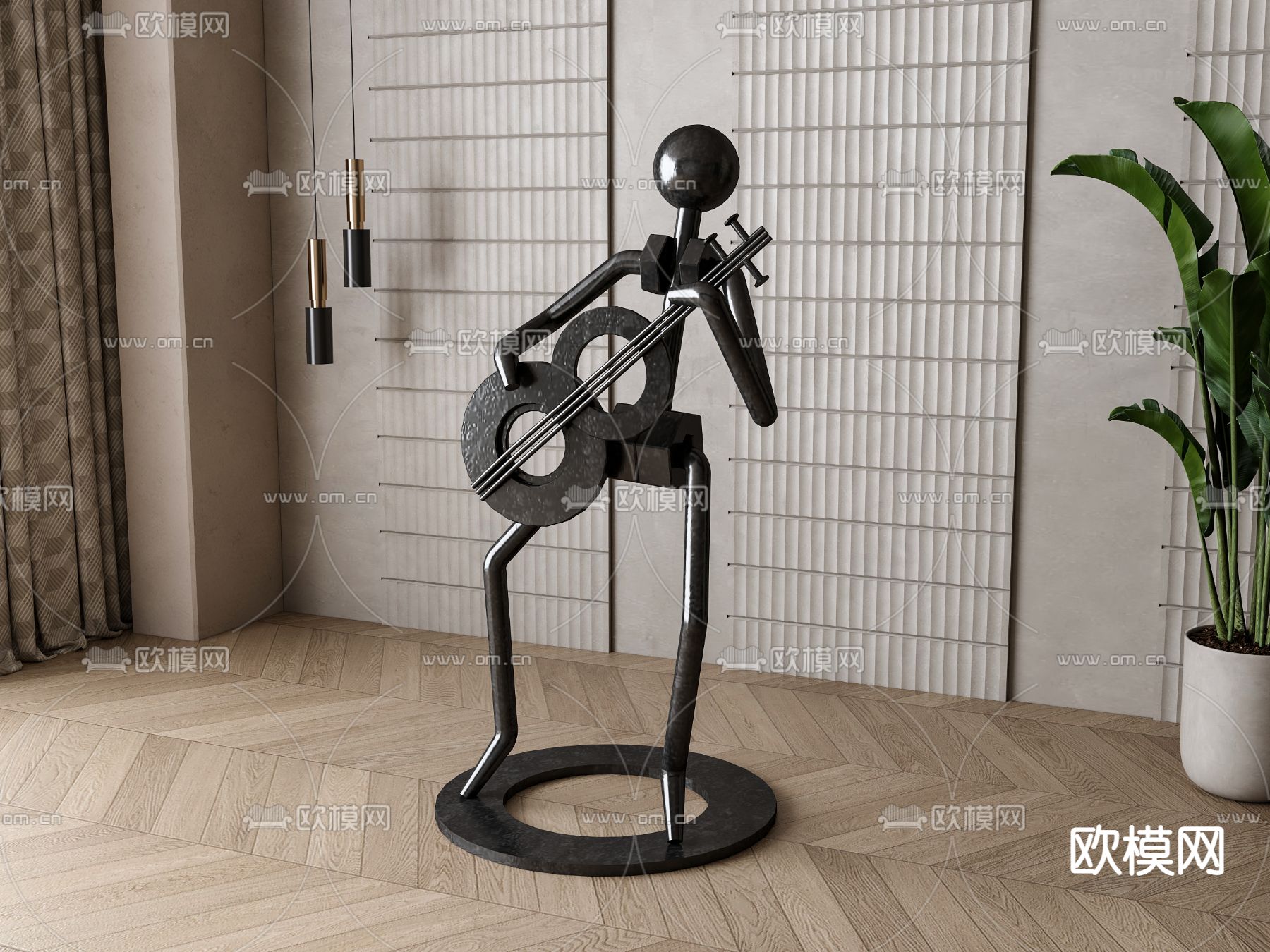 人像雕塑 桌面摆件3d模型下载