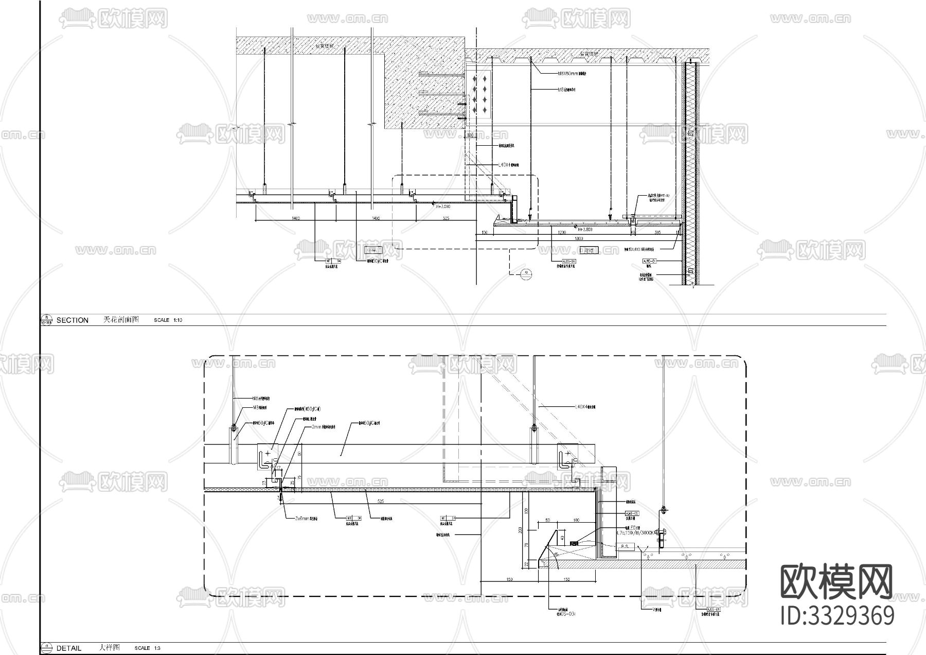 电梯厅节点大样图下载（渲染图3）