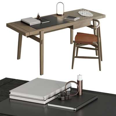  Minotti 书桌椅su模型 