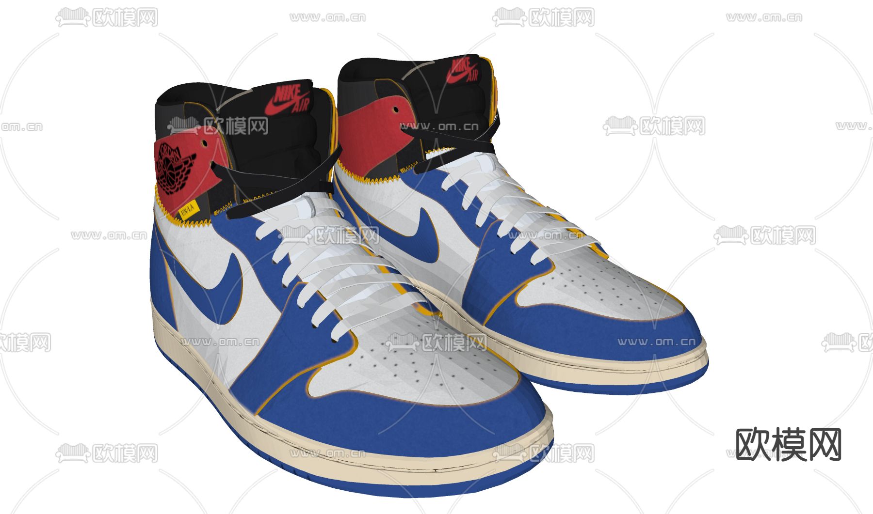 运动鞋 球鞋su模型下载（渲染图1）