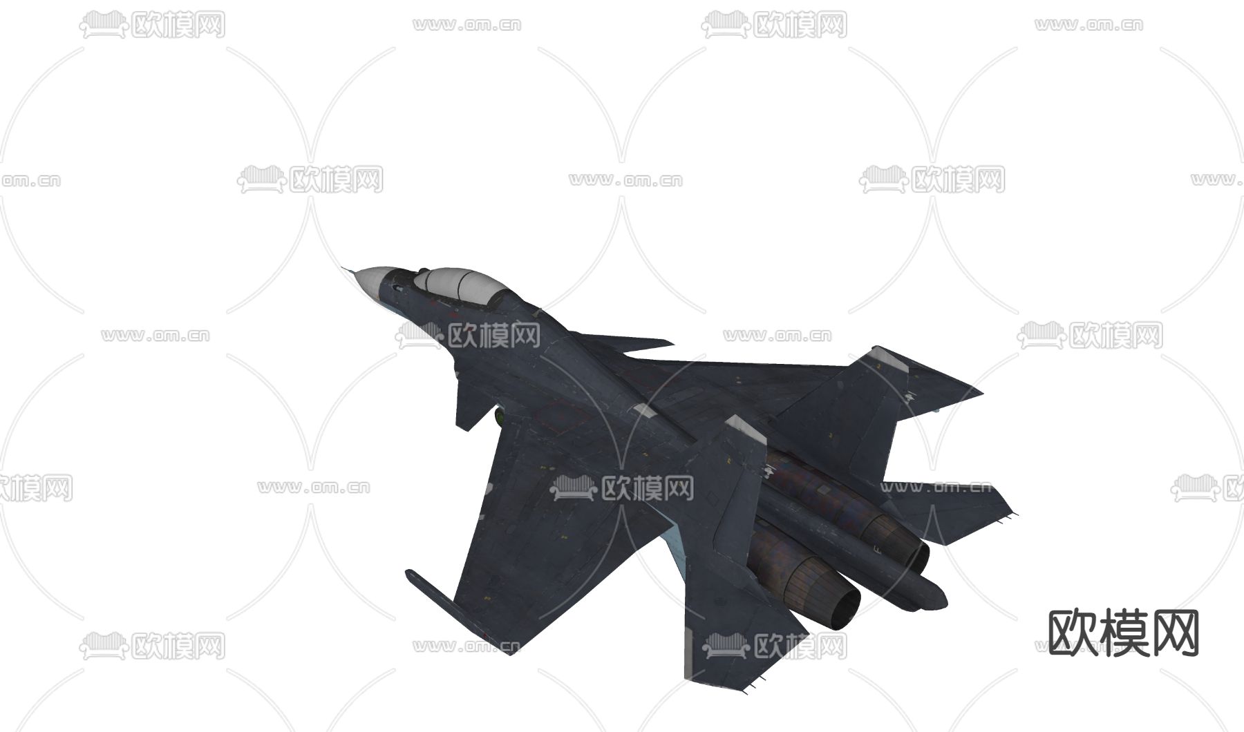 航空飞机 战斗机su模型下载（渲染图1）
