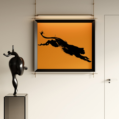 侘寂风装饰画su模型