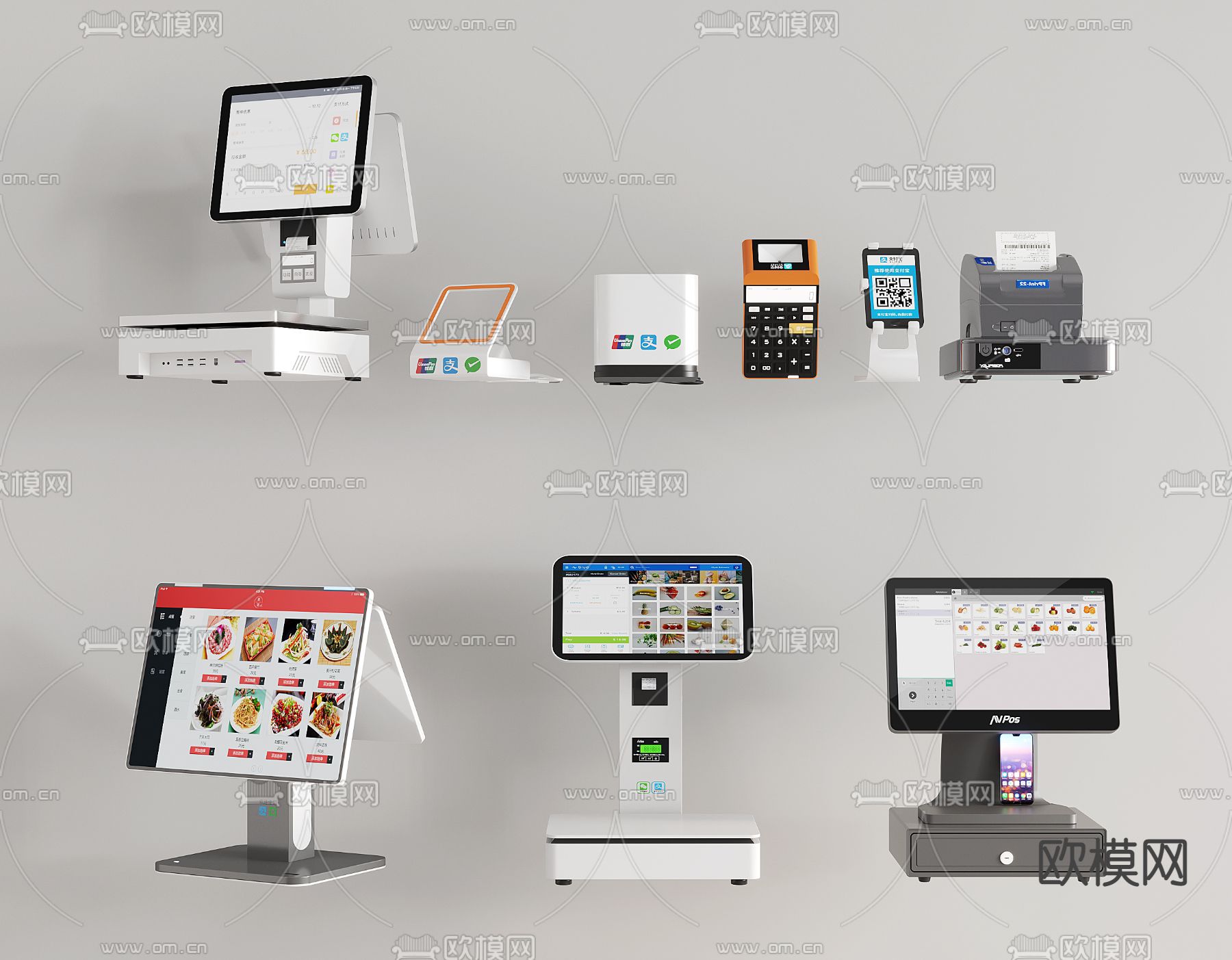 收银机 点餐机3d模型下载