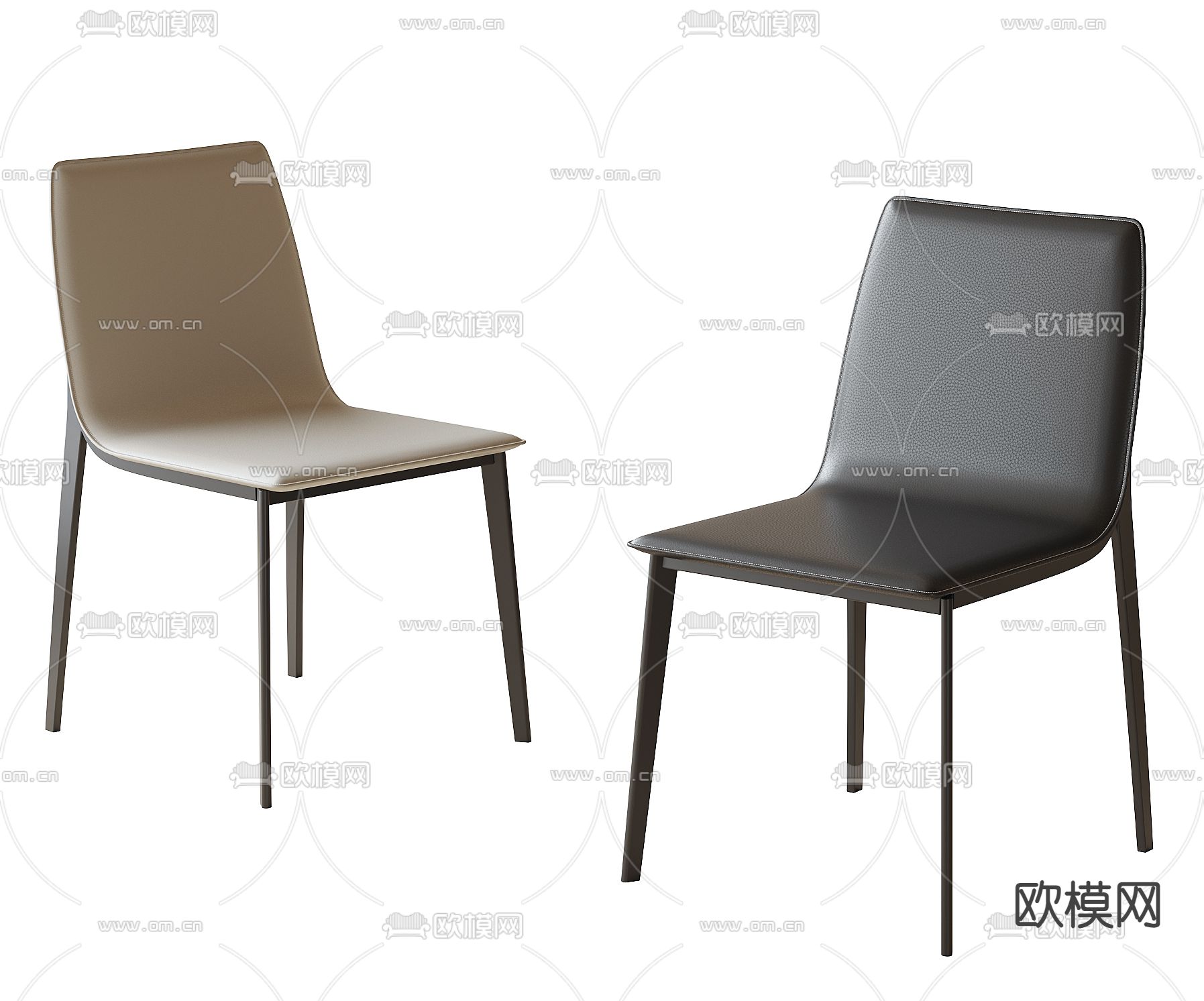 现代椅子 餐椅3d模型下载