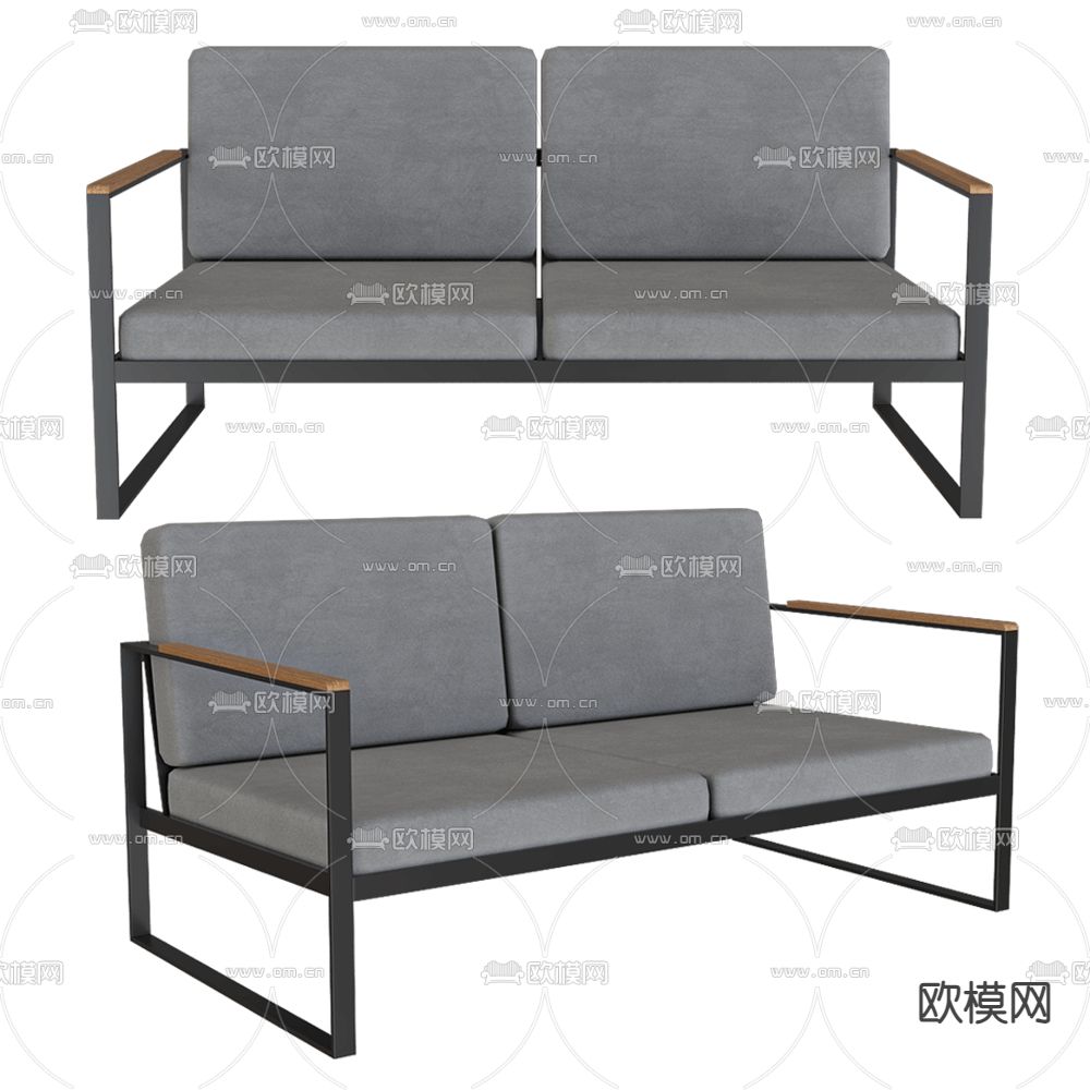 Röshults 双人沙发3d模型下载（渲染图2）