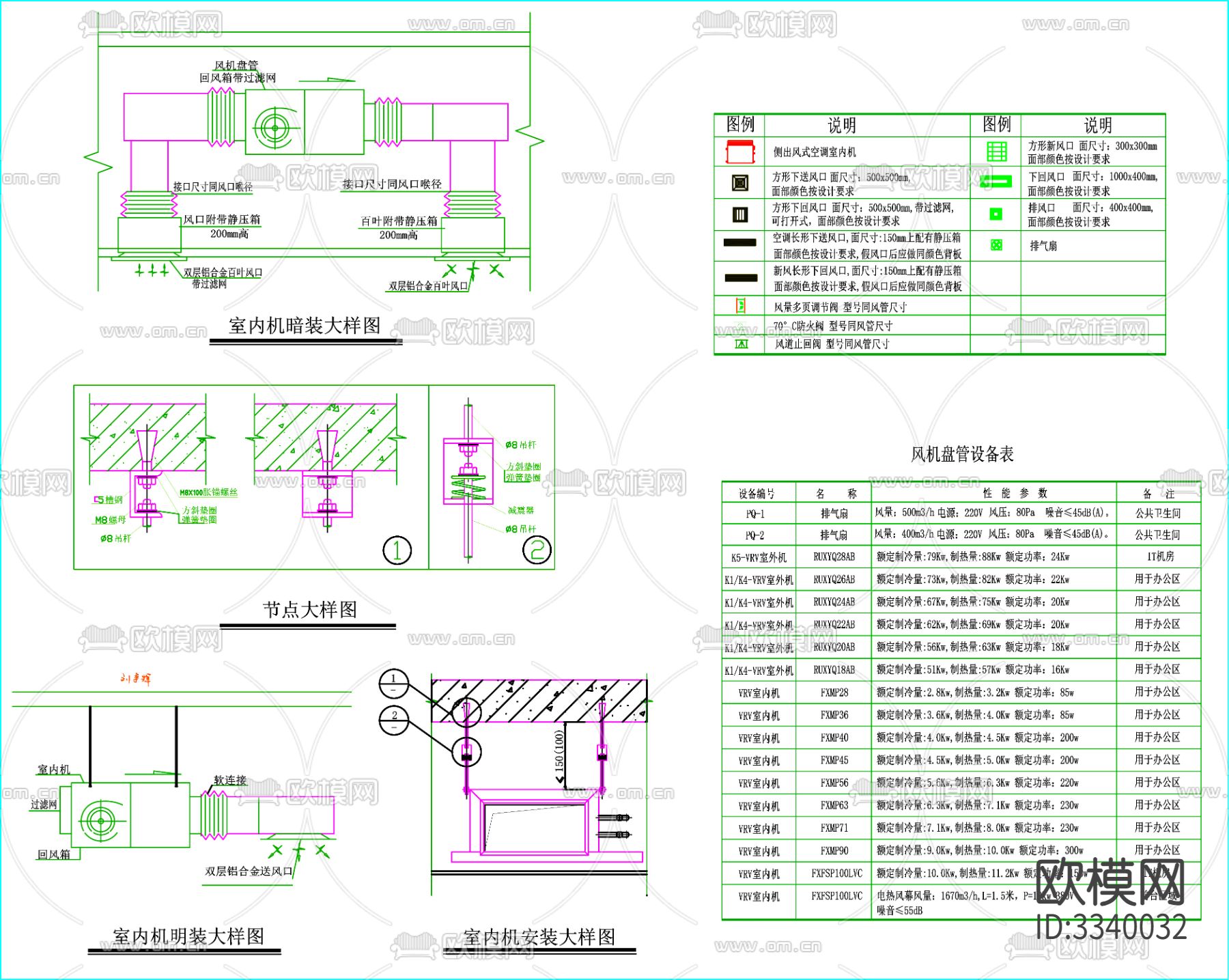 工装空调施工说明 工装空调说明 空调施工说明下载（渲染图1）