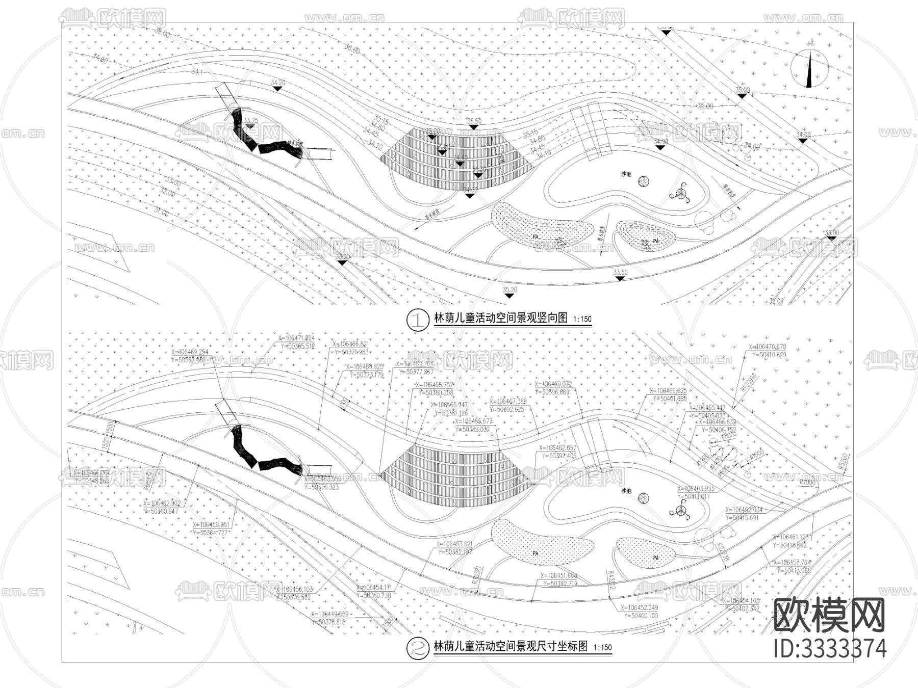 儿童活动空间节点大样图下载（渲染图2）