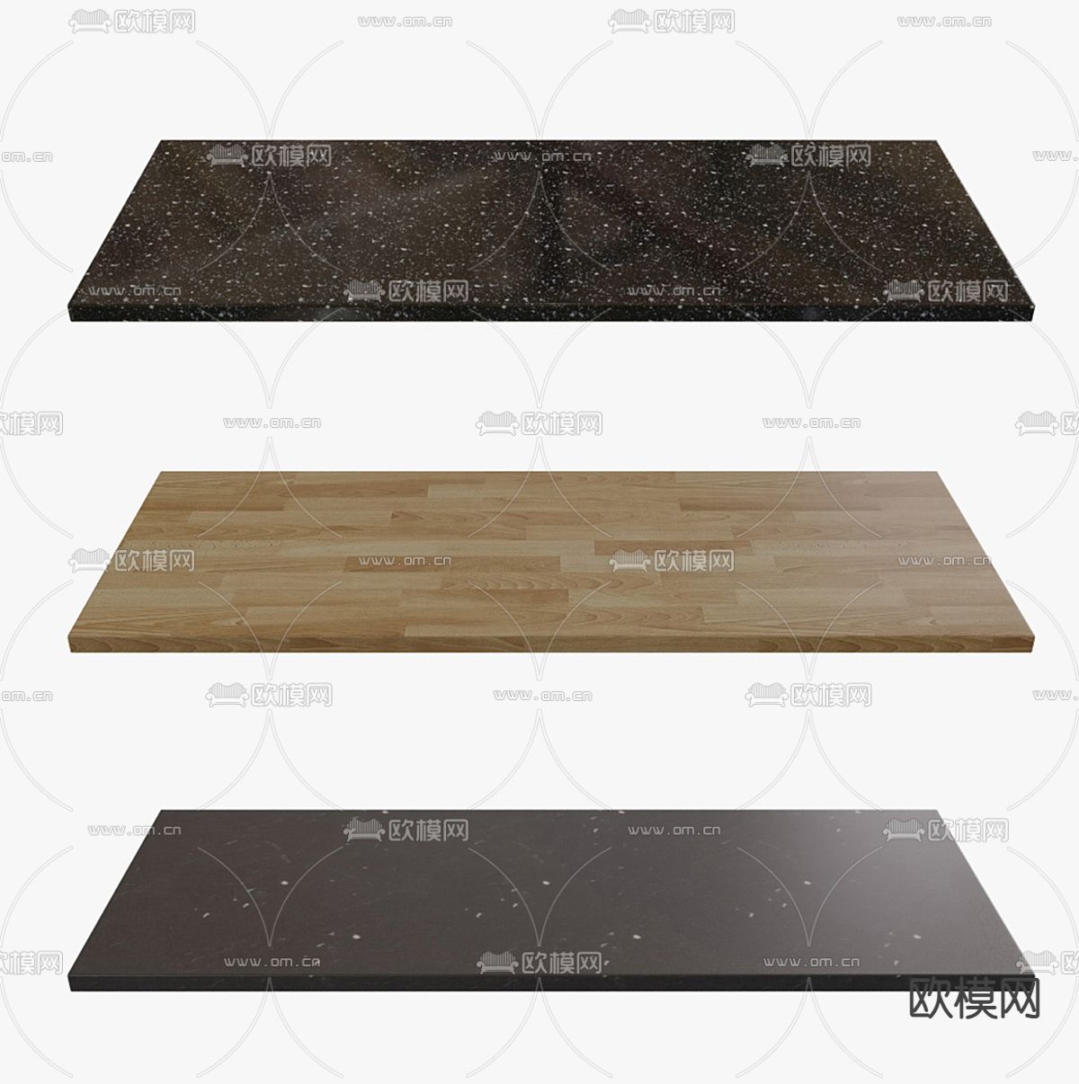 橱柜台面 水磨石台面3d模型下载