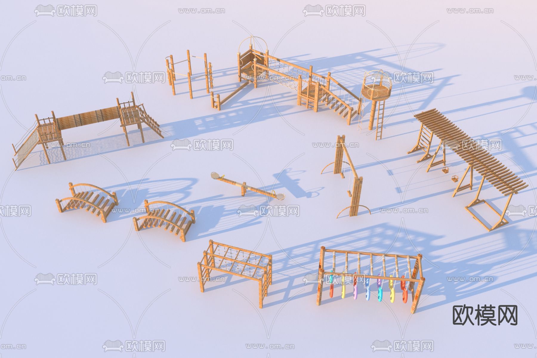 户外游乐设施3d模型下载