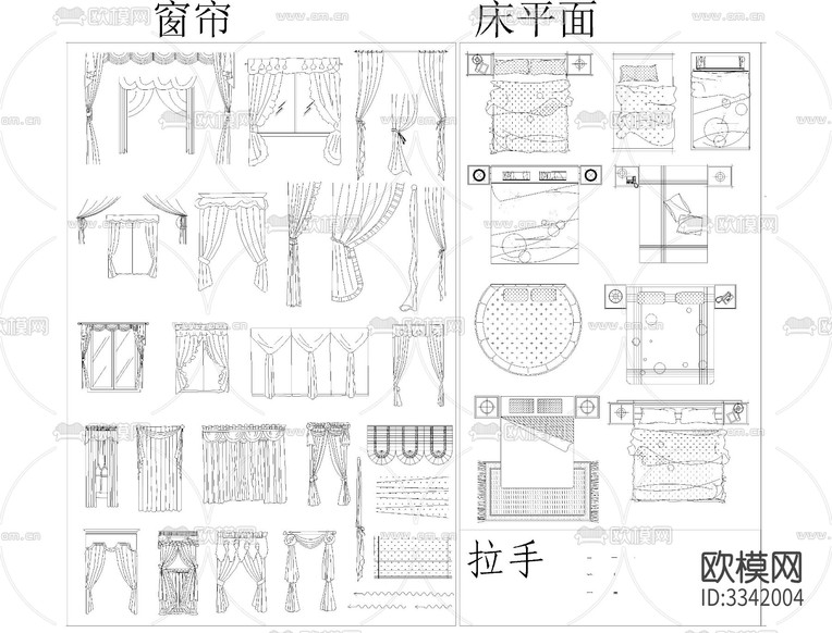 常用家具CAD圖庫(kù)下載(渲染圖8)