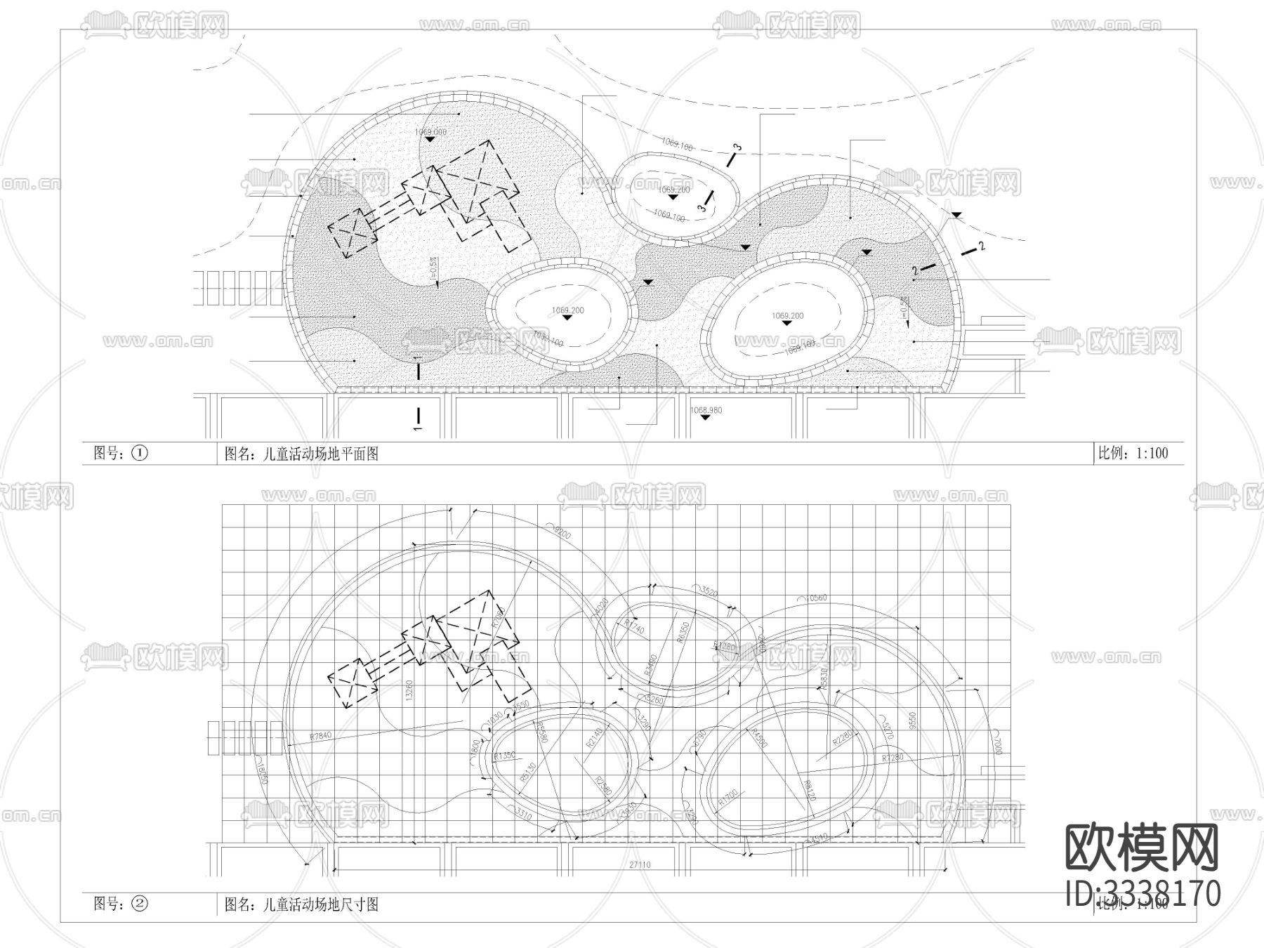 儿童活动场地 节点大样图下载（渲染图2）