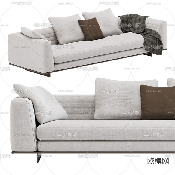 Minotti 多人沙发3d模型下载