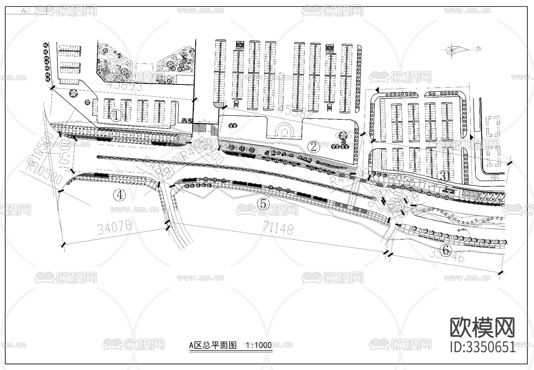某景观大道CAD施工图下载（渲染图1）