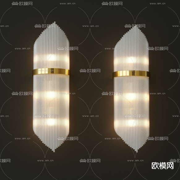 轻奢壁灯3d模型下载
