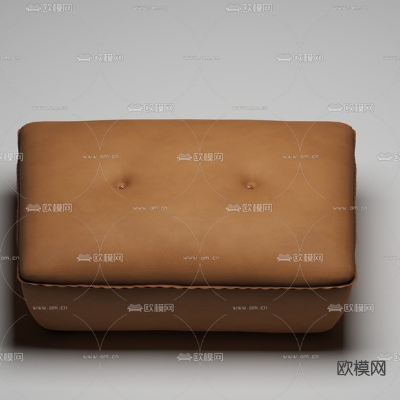 沙发 脚榻3d模型下载(渲染图1)