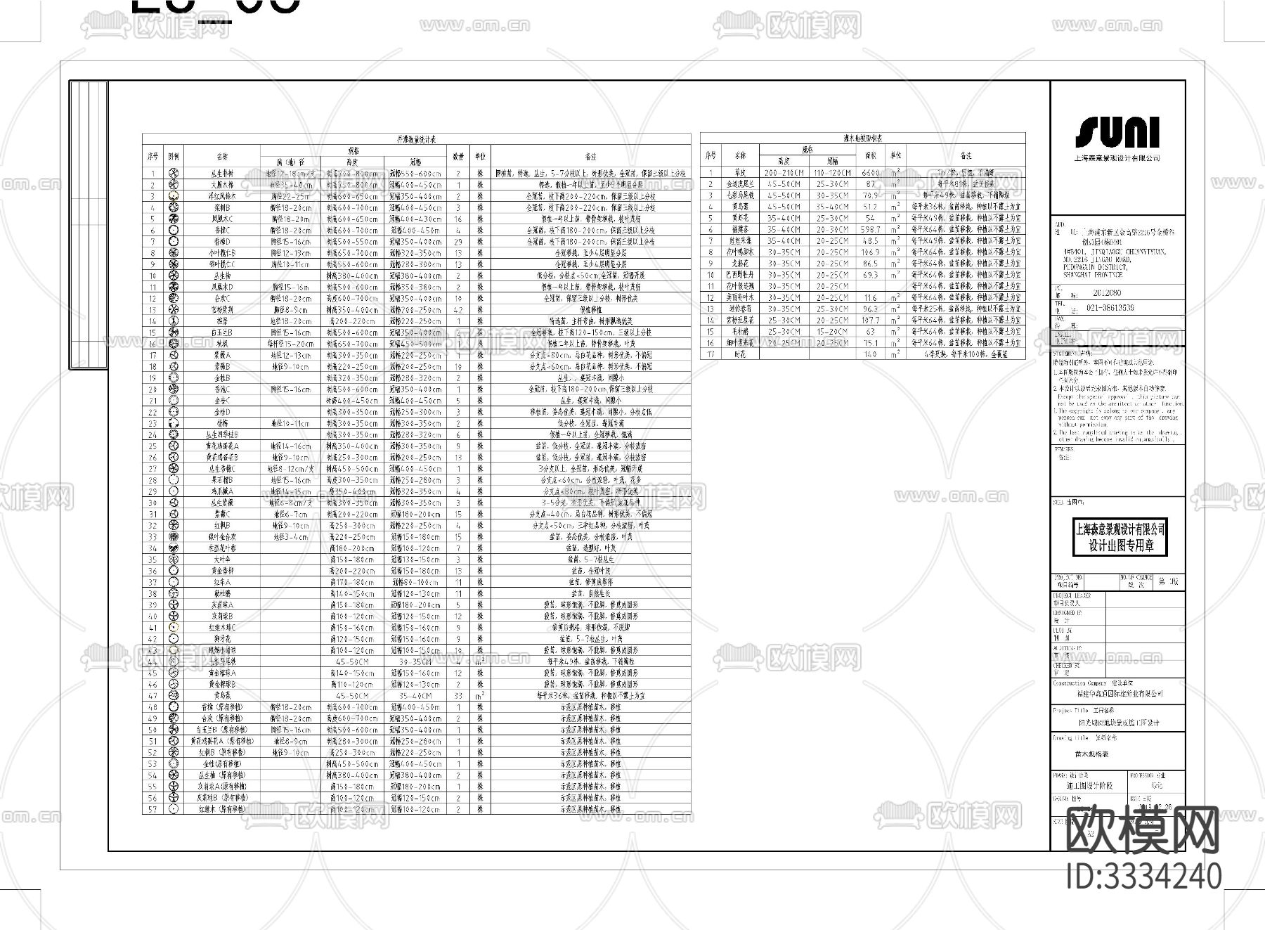 厦门阳光城翡丽海岸B2地块植物图CAD施工图下载（渲染图7）