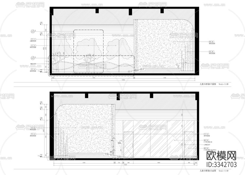 1190㎡親子中心 兒童教育空間cad施工圖下載(渲染圖5)