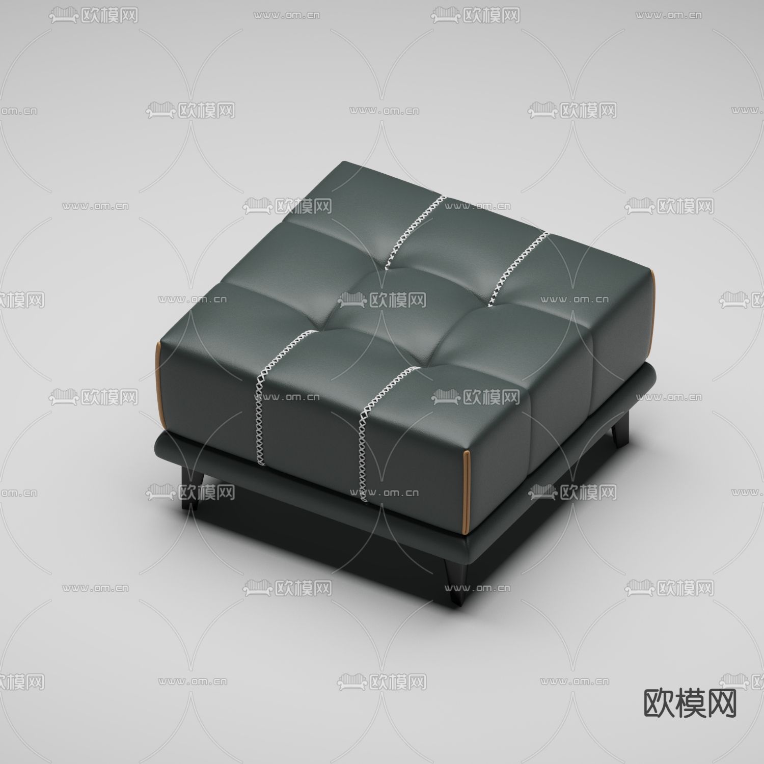 沙发脚踏 方凳 沙发凳3d模型下载