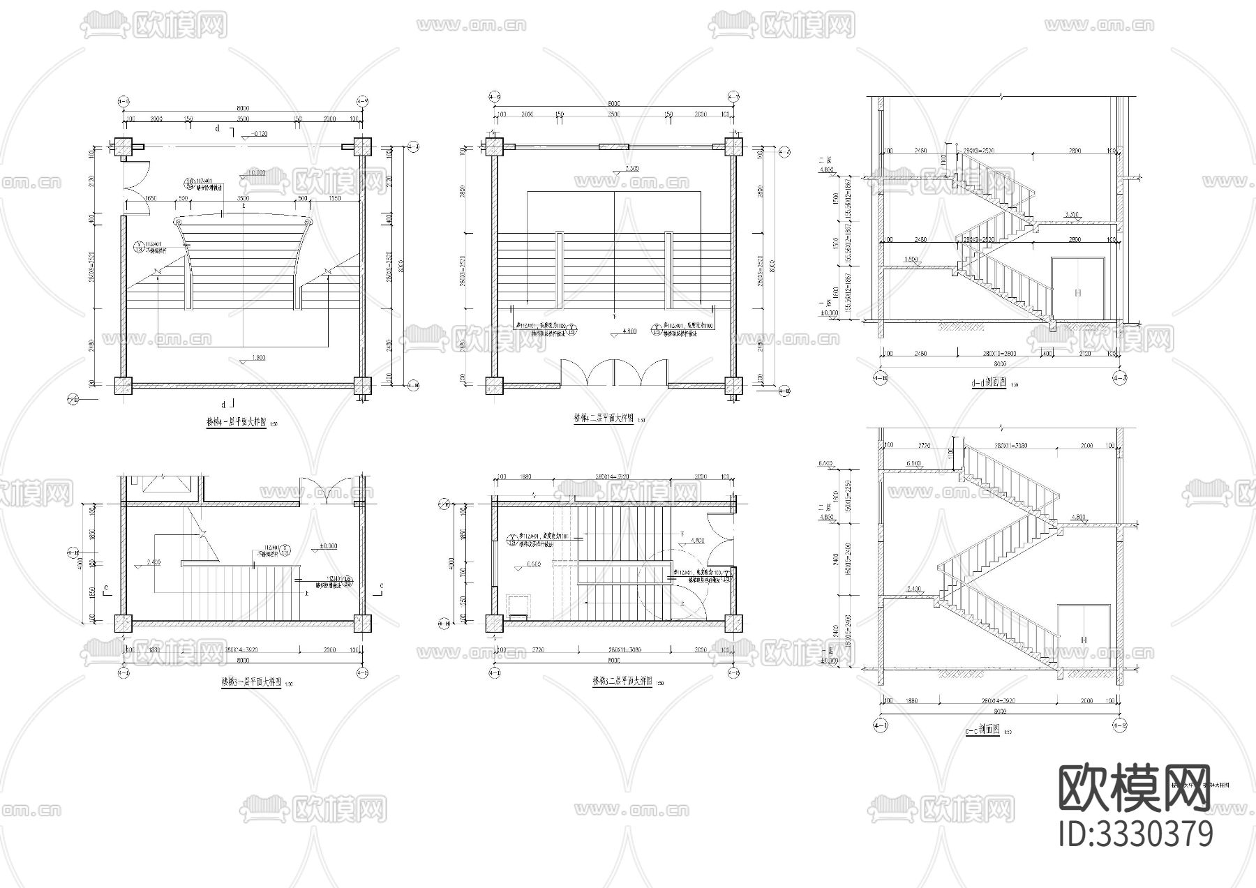 农贸市场大棚建cad施工图下载（渲染图9）