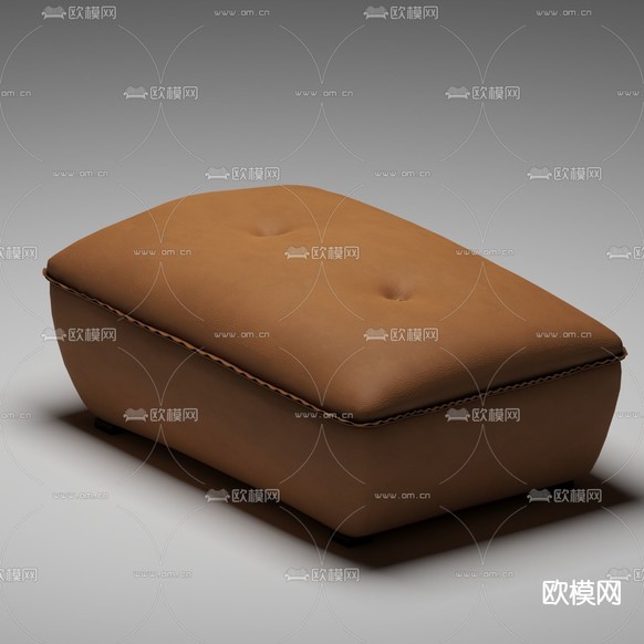 沙发 脚榻3d模型下载(渲染图2)