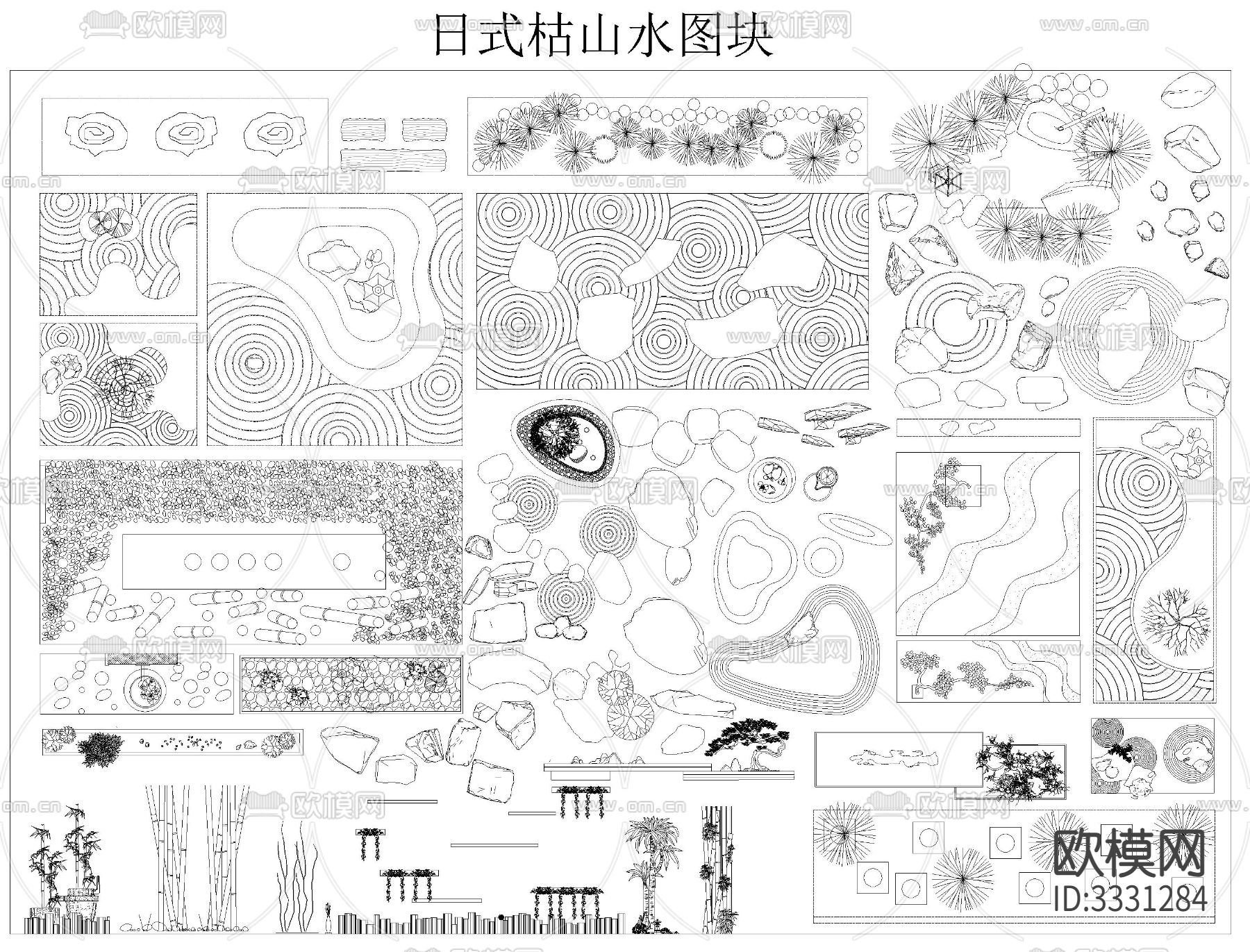庭院景观CAD图库下载（渲染图9）