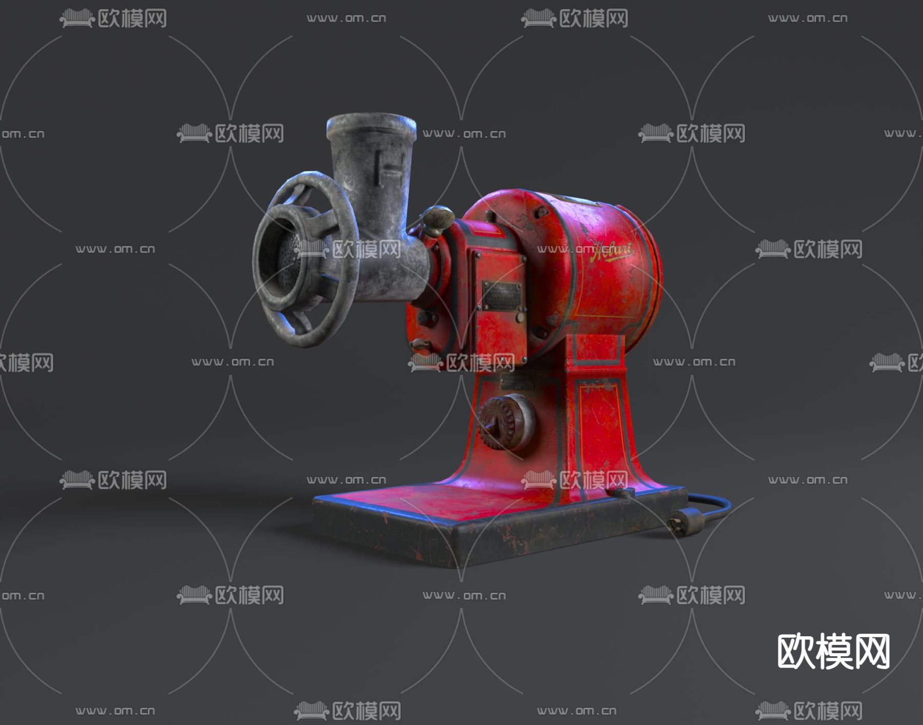 工业风绞肉机3d模型下载