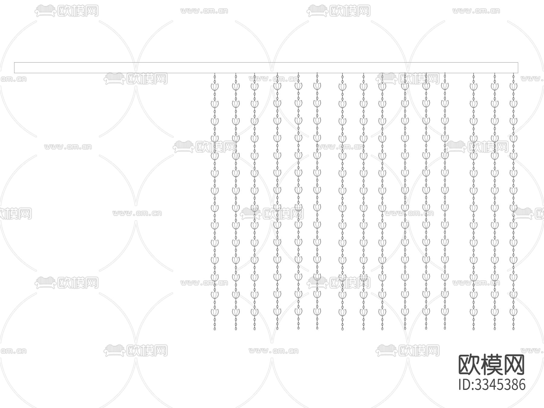 水景雨链 导水链 锁链 施工图下载