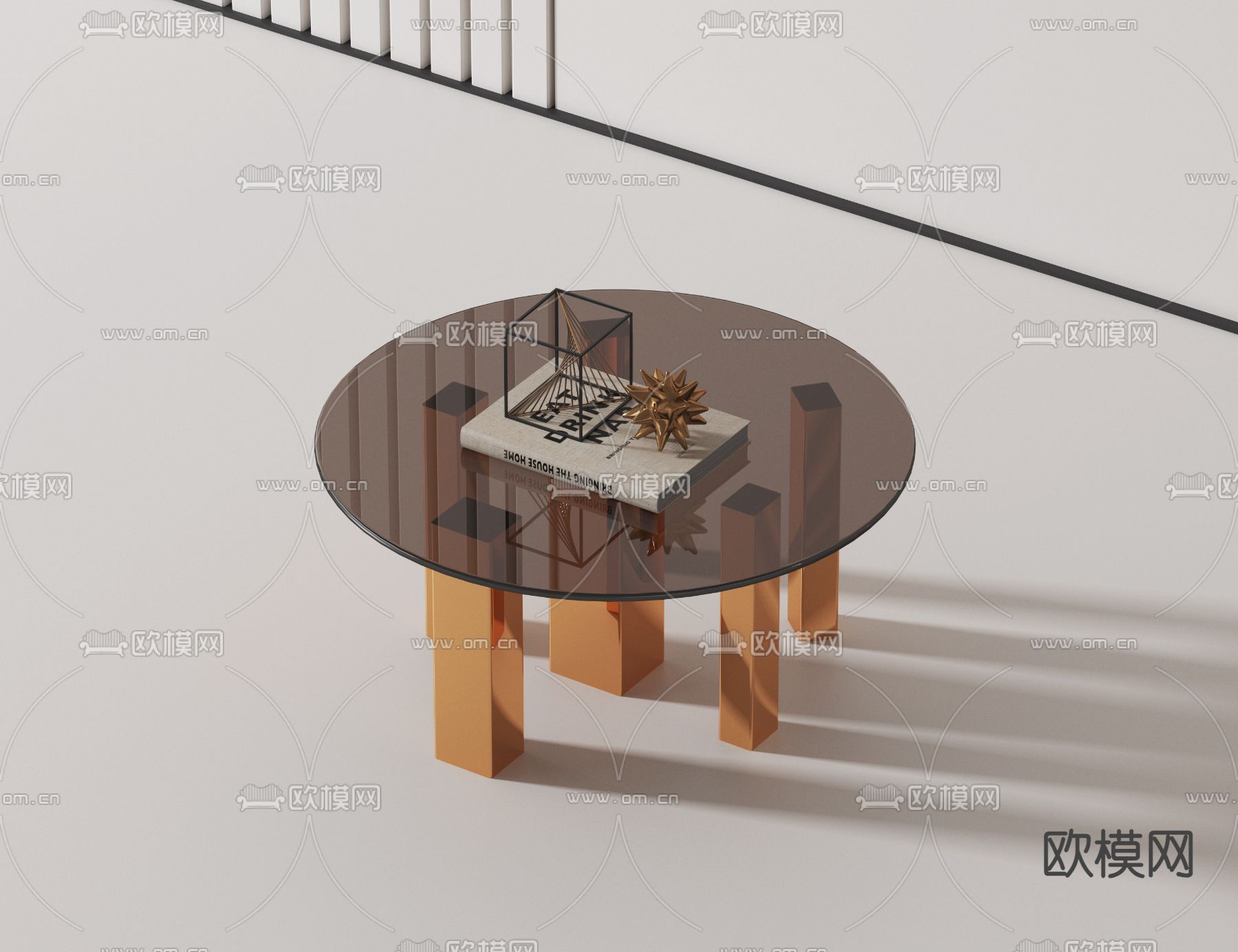 亚克力茶几3d模型下载