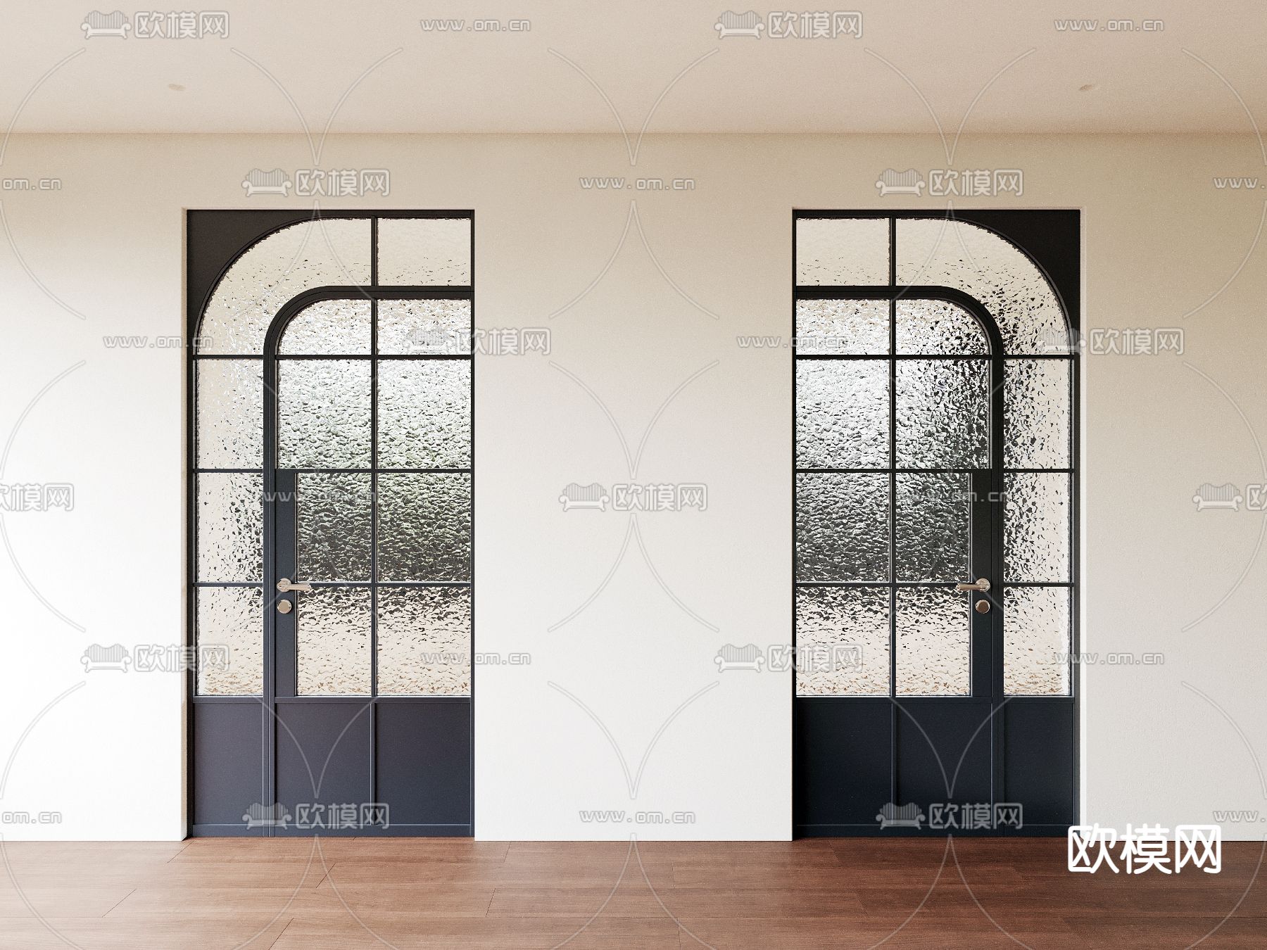 中古风门 金属门 玻璃门 卫浴门3d模型下载