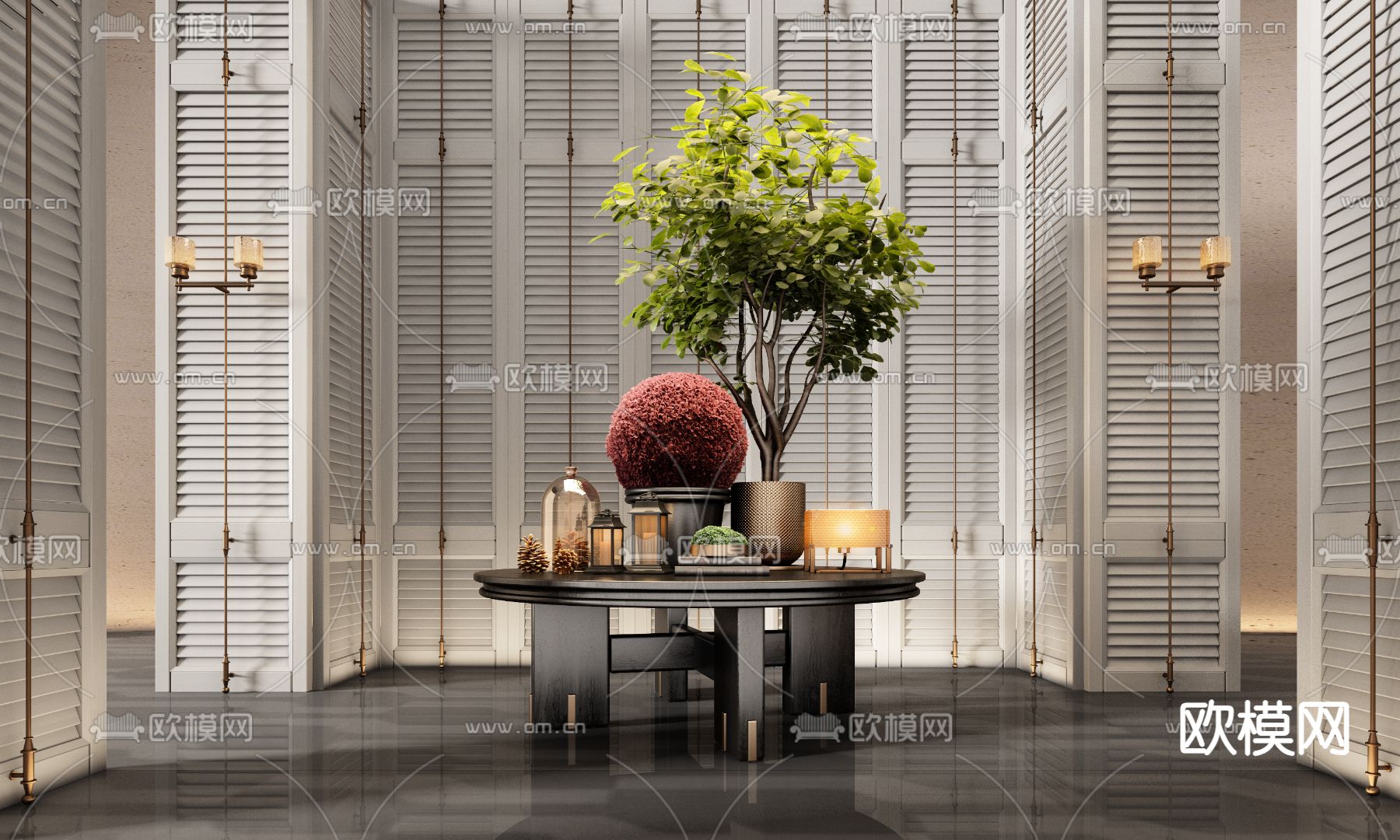 CCD 酒店端景台 条案3d模型