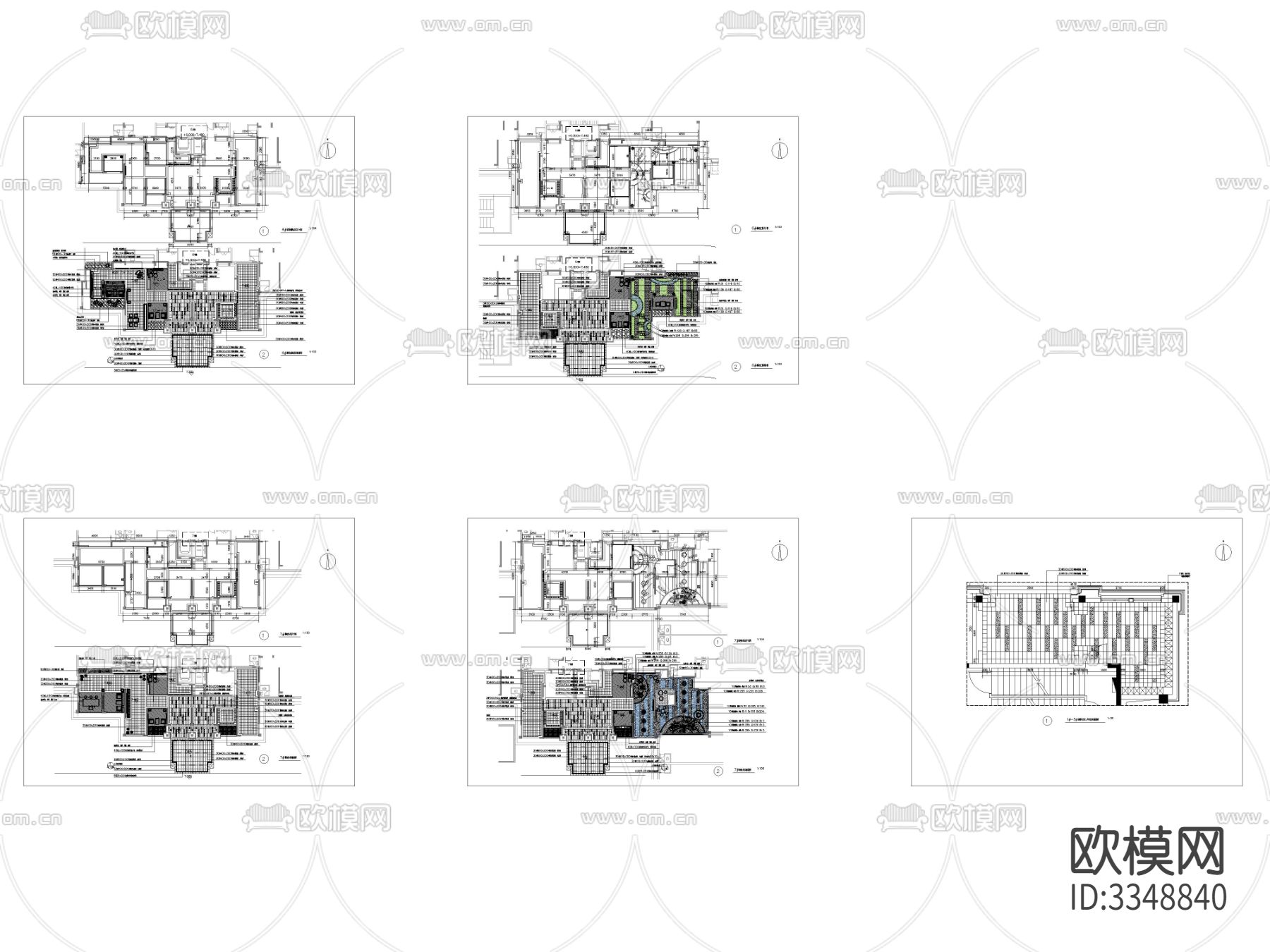 架空层详图 施工图下载（渲染图4）
