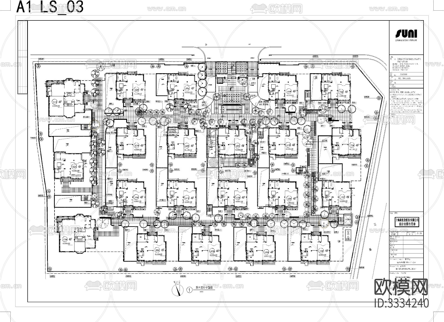 厦门阳光城翡丽海岸B2地块植物图CAD施工图下载（渲染图4）