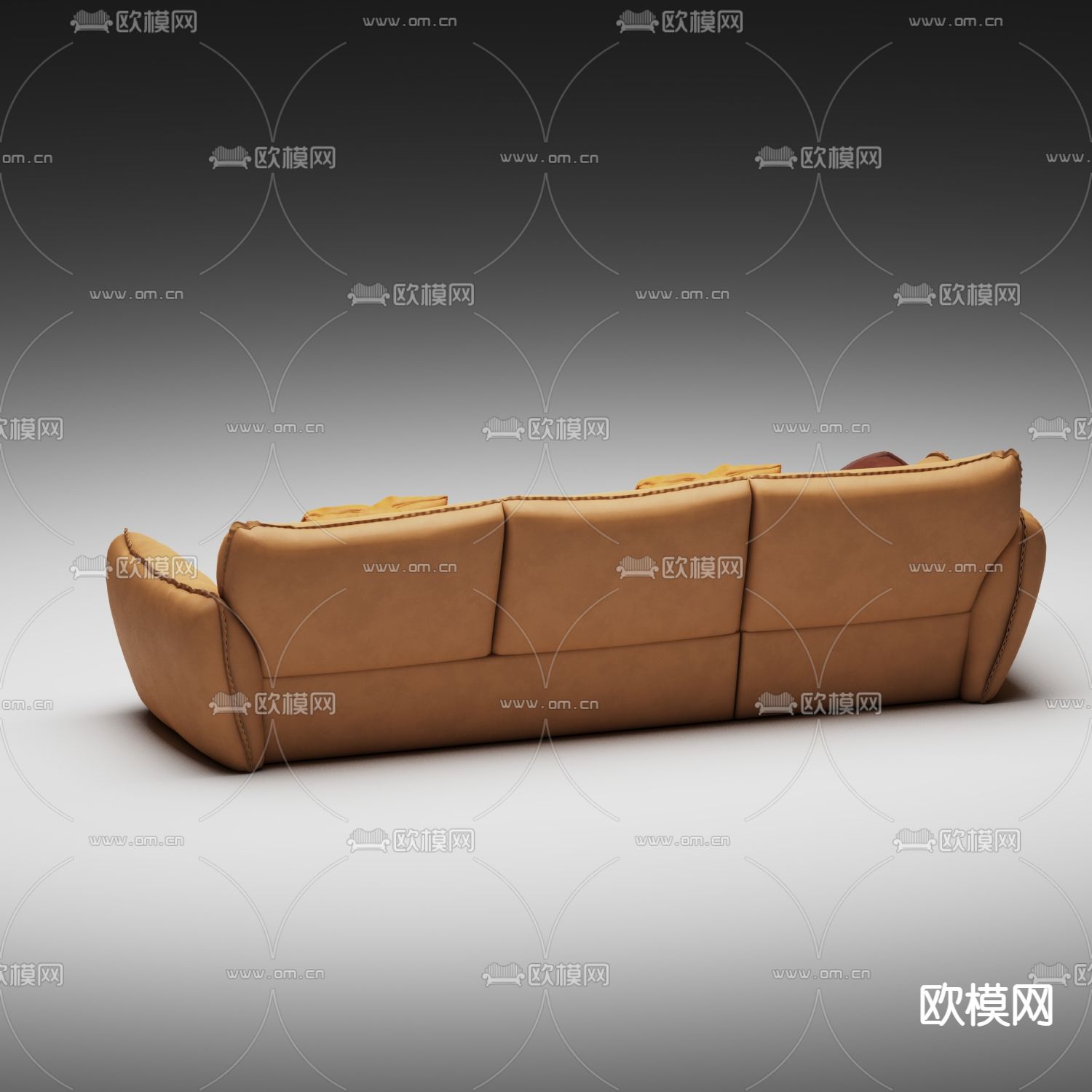 多人沙发 休闲沙发3d模型下载（渲染图2）