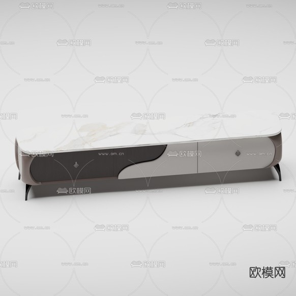 电视柜3d模型下载