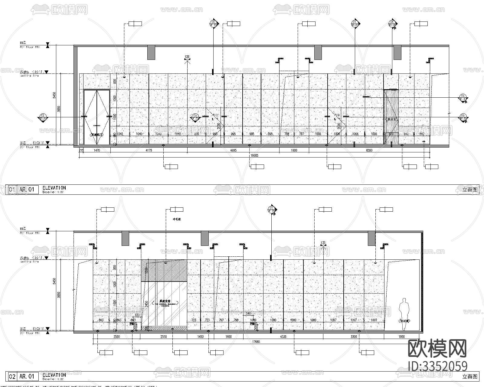 健身房 效果图+物料清单cad施工图下载（渲染图7）