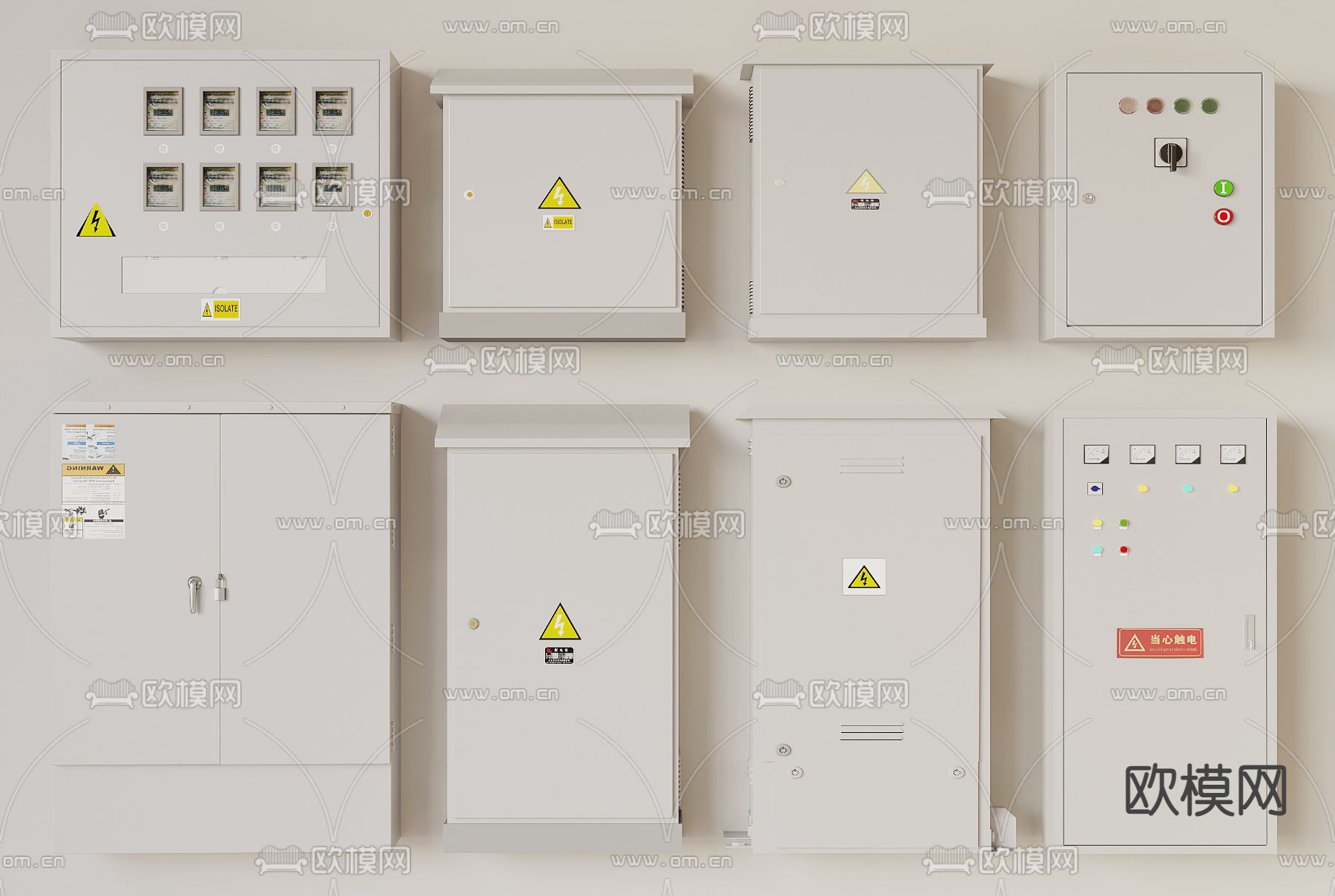 配电箱 配电柜3d模型下载