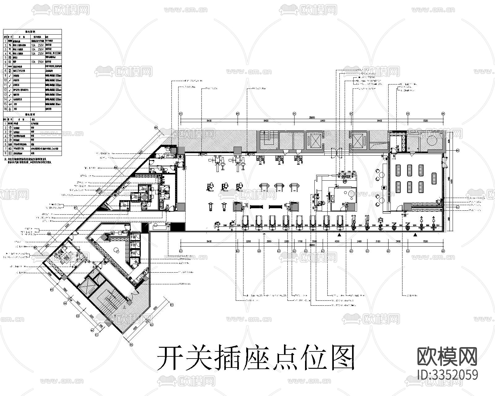 健身房 效果图+物料清单cad施工图下载（渲染图4）