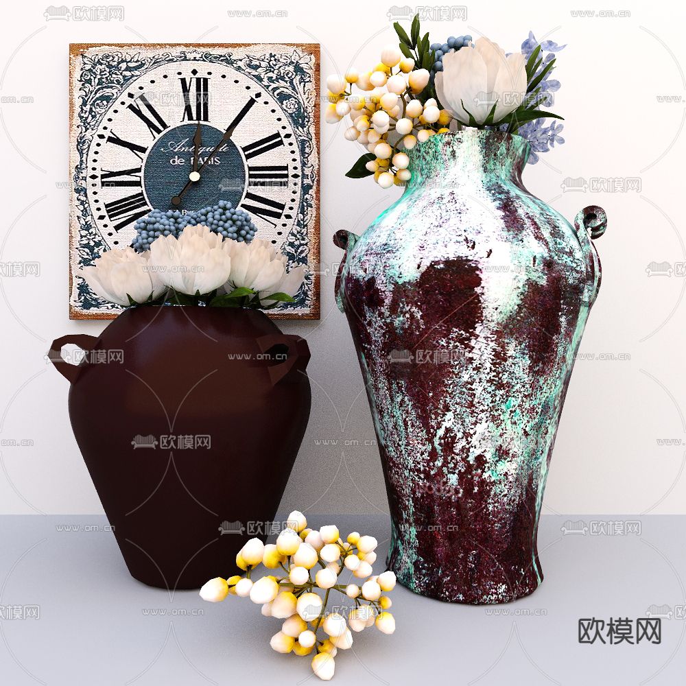 地中海陶罐 器皿免费3d模型下载