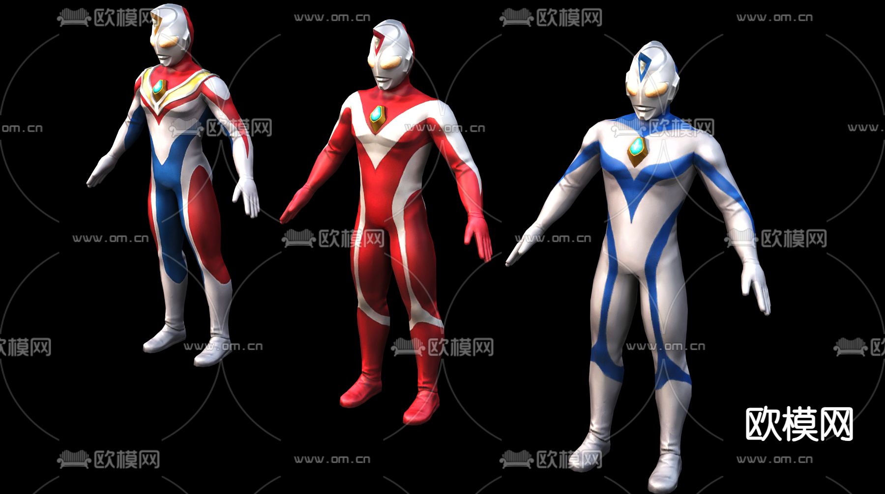 奥特曼 玩具3d模型下载