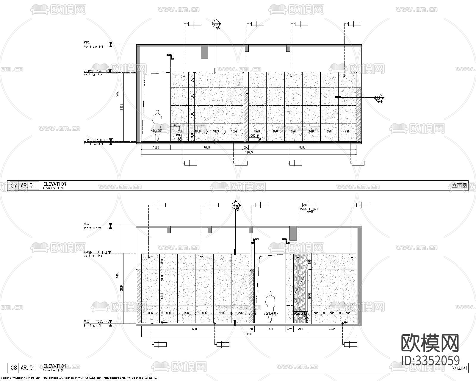 健身房 效果图+物料清单cad施工图下载（渲染图8）