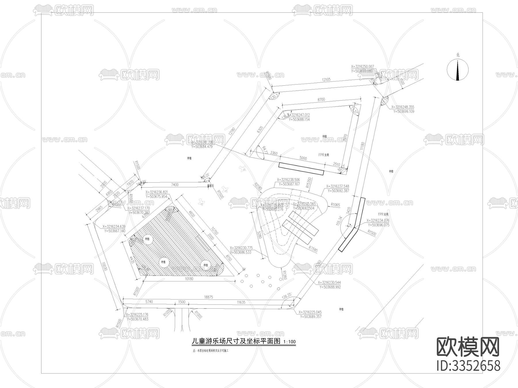儿童游乐场节点大样图下载（渲染图2）